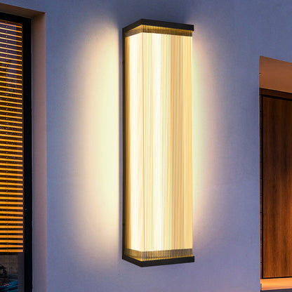 Waterproof Steel Acrylic LED Outdoor Wall Sconce Lamp
