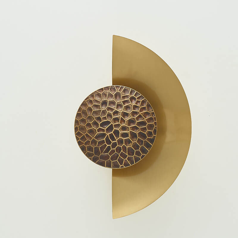 Scandinavian Half-Moon Round Iron LED Wall Sconce Lamp