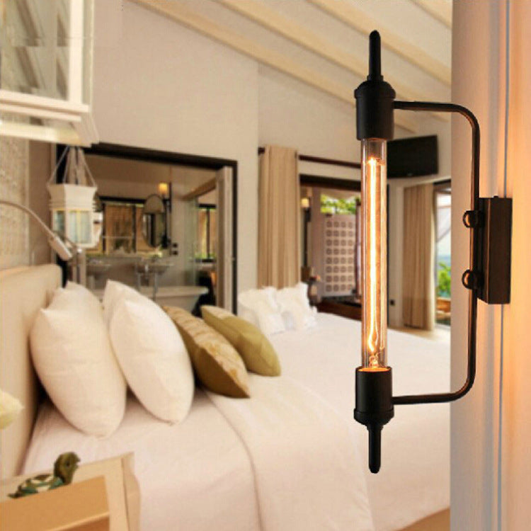 Traditional Steam Tube Iron 1-Light Wall Sconce Lamp