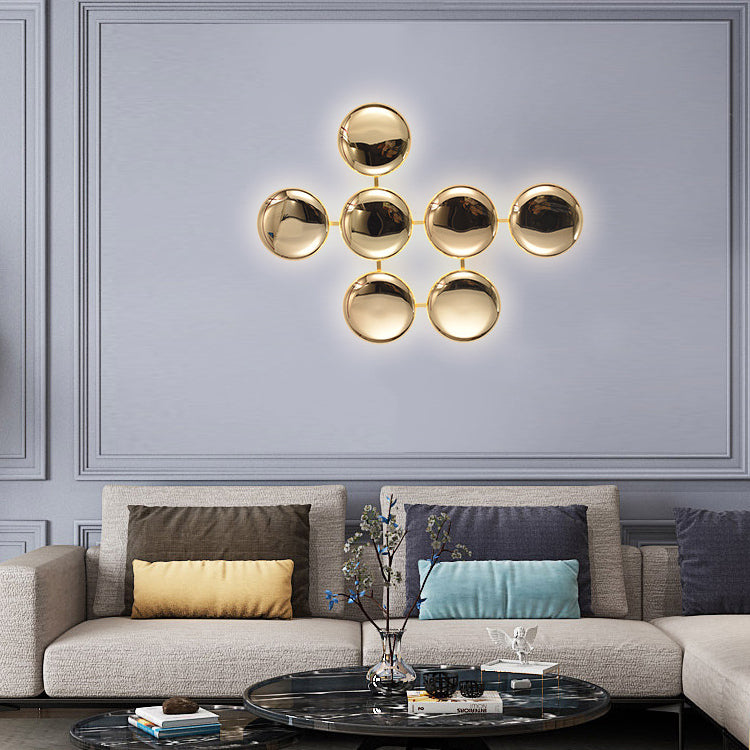 Titanium Round Circle 10/14/24 Light Wall Sconce Lamp