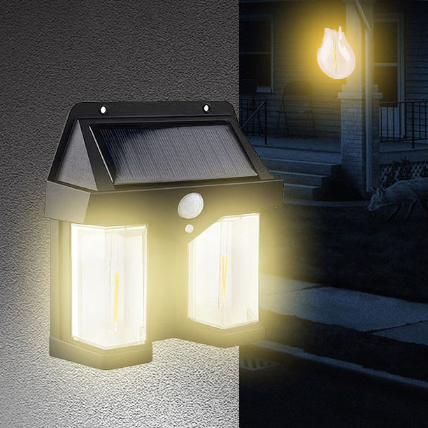 Solar Waterproof Human Sensor LED Wall Sconce Lamp