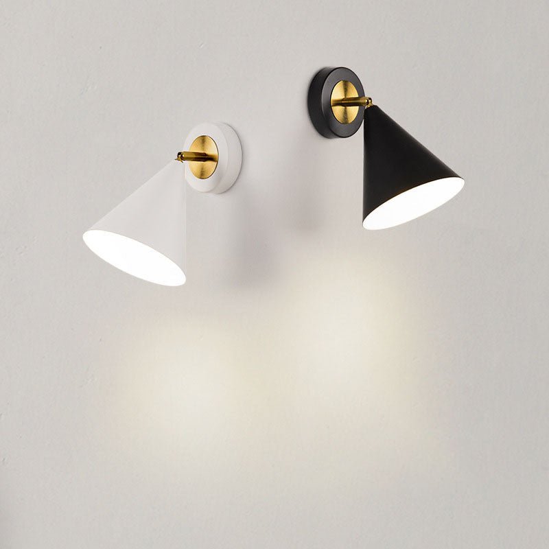 Minimalist Solid Color Rotatable 1-Light Wall Sconce Lamp