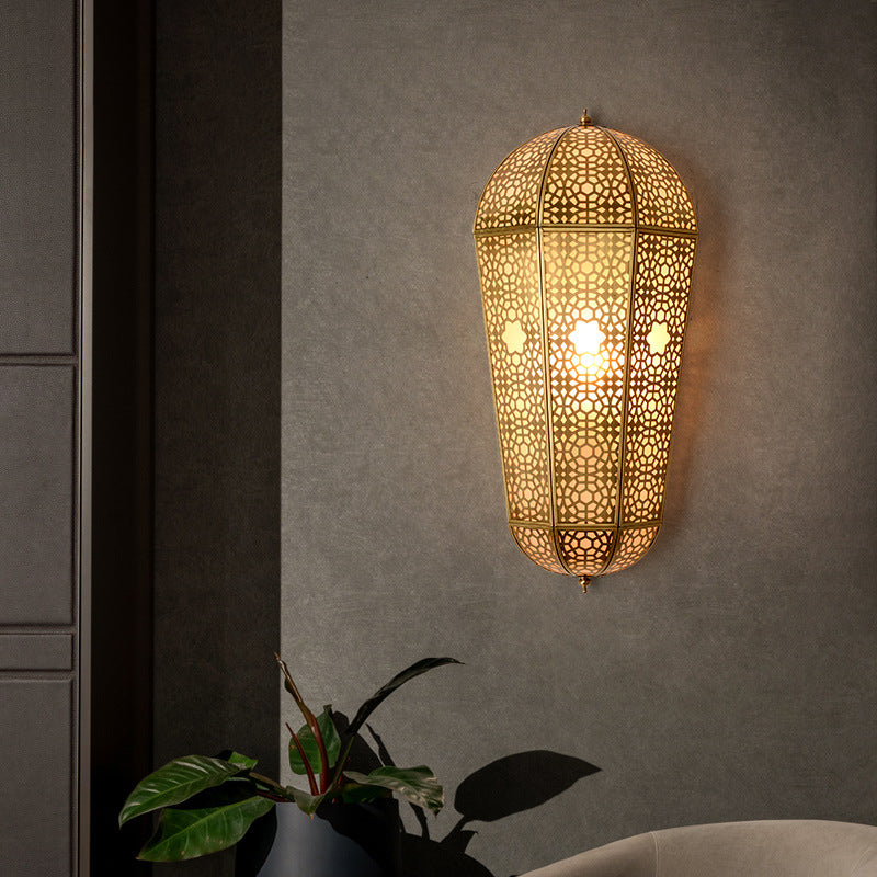 Full Out Semi-cone Shade PVC 1-Light Wall Sconce Lamp