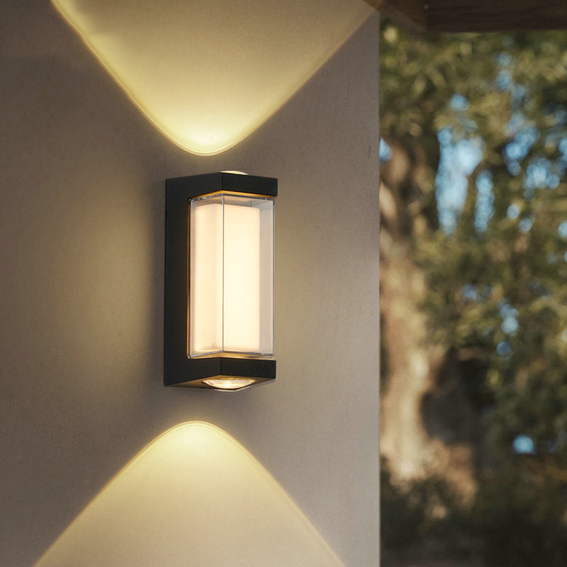 Simplicity Down Luminous LED Waterproof Wall Sconce Lamp