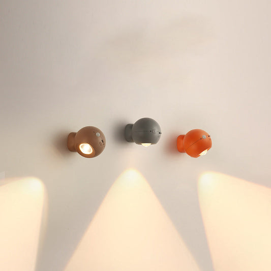 Modern Minimalist Orb USB ABS LED Wall Sconce Lamp