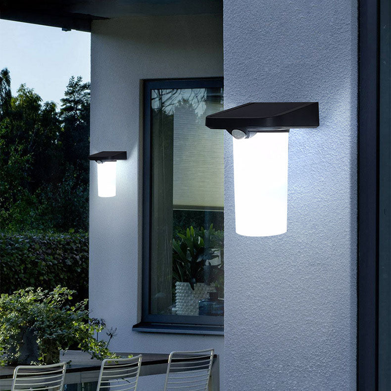 Simplicity ABS Column LED Outdoor Wall Sconce Lamp