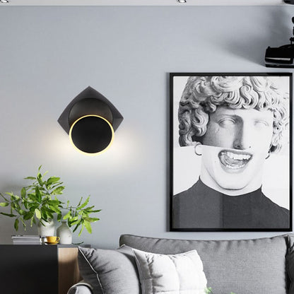 Scandinavian Square Base Aluminum Acrylic Wall Sconce Lamp