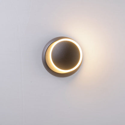 Minimalist Round Rotatable Aluminum PC LED Wall Sconce Lamp