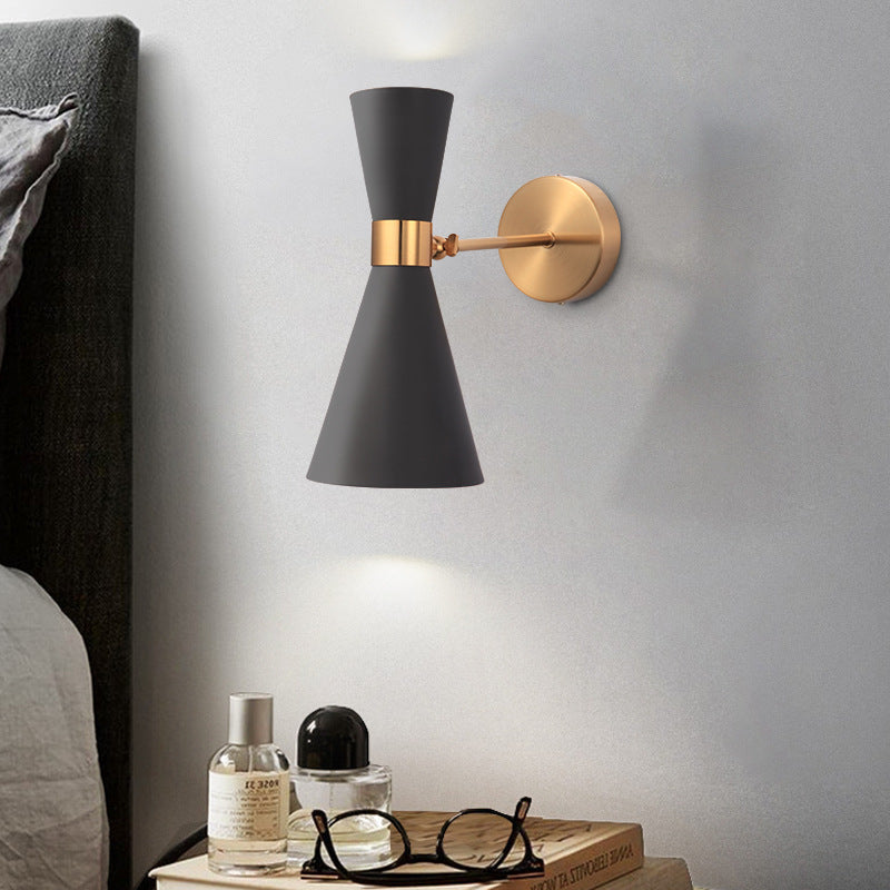 Iron Double-Ended Horn Shape 1-Light Wall Sconce Lamp