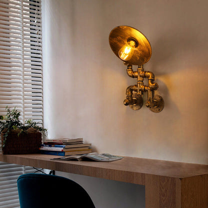 Retro Iron Robot Design 1- Light Wall Sconce Lamp