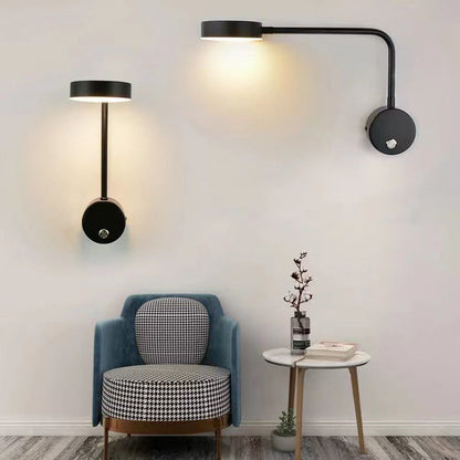 Solid Color with Switch Rotatable LED Wall Sconce Lamp
