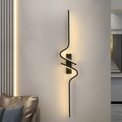 Creative Strip Aluminum Silicon Gel LED Wall Sconce Lamp