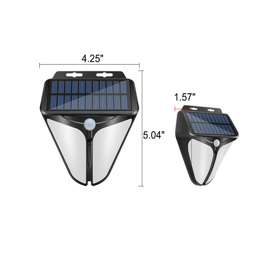 Solar Waterproof Body Sensor Patio LED Wall Sconce Lamp