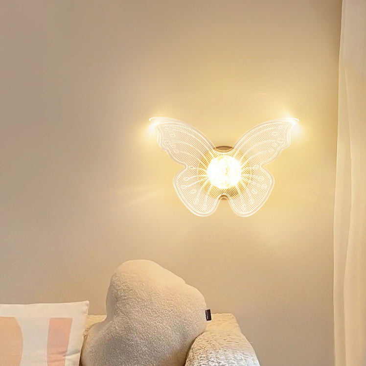 Metal Morning Glory Maple Leaf LED Wall Sconce Lamp