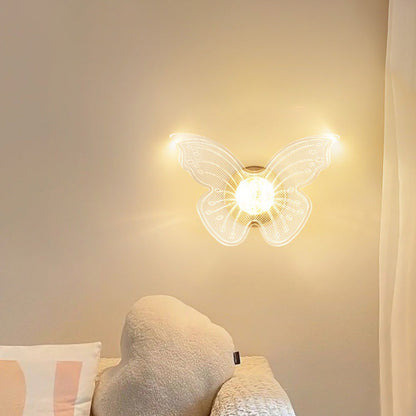 Metal Morning Glory Maple Leaf LED Wall Sconce Lamp