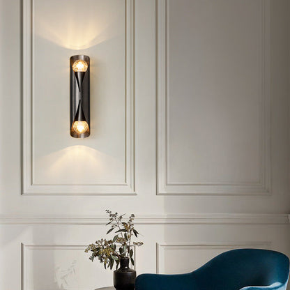 Light Luxury Long All Copper 2-Light Wall Sconce Lamp