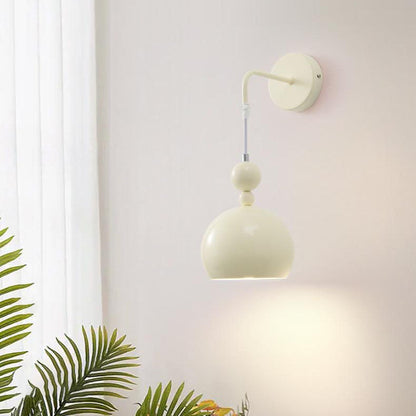 Scandinavian Gourd Iron Glass 1-Light Wall Sconce Lamp