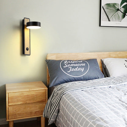 Round Rectangle Iron Aluminum Acrylic LED Wall Sconce Lamp