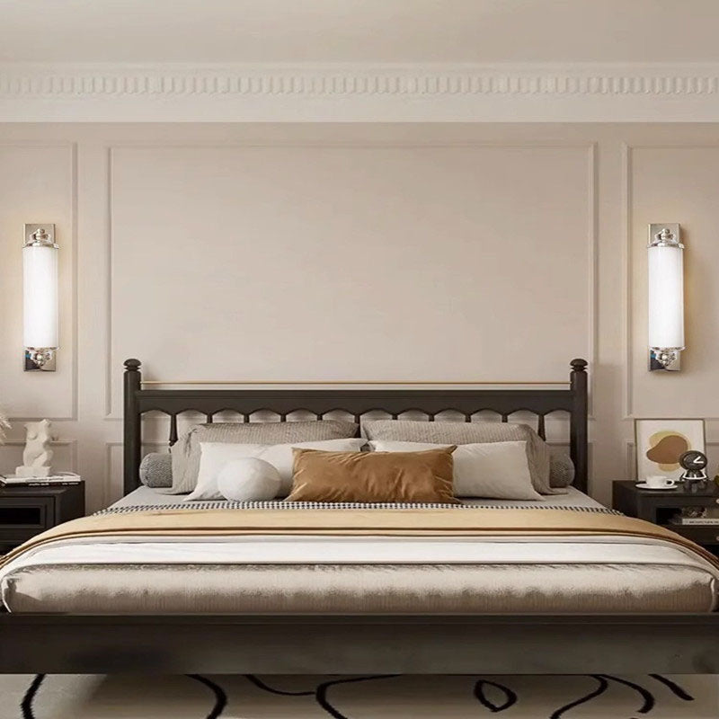 Minimalist Electroplated Iron Cylinder LED Wall Sconce Lamp