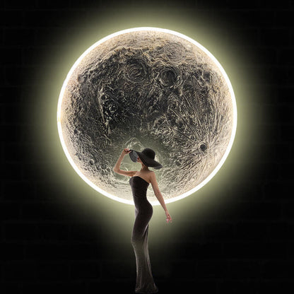 Minimalist Creative Moon Aluminum LED Wall Sconce Lamp