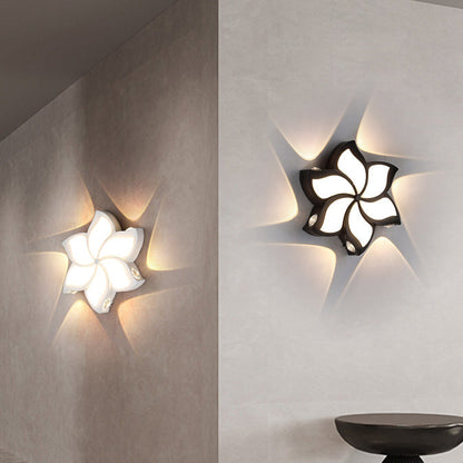 Simplicity Pinwheel Acrylic Shade LED Wall Sconce Lamp