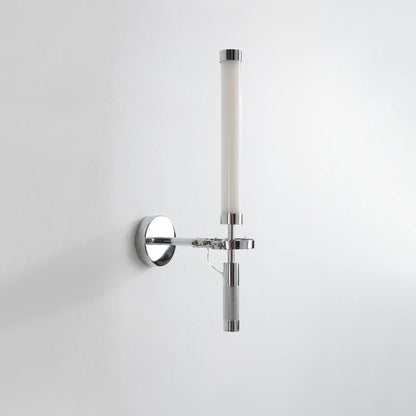 Minimalist Cylindrical Iron Glass LED Wall Sconce Lamp