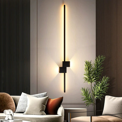 Strip Rectangle Iron Aluminum LED Wall Sconce Lamp