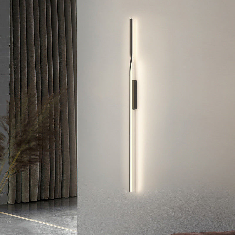 Aluminum Straight Line Silicone LED Wall Sconce Lamp