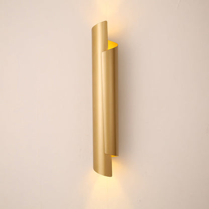 Irregular Cylinder Metal 2-Light Wall Sconce Lamp
