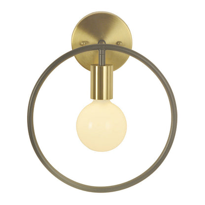 Nordic Circle Round Iron 1-Light Wall Sconce Lamp