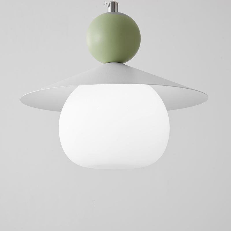 Aluminum Glass Rocker Round Ball 1-Light Wall Sconce Lamp