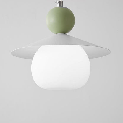 Aluminum Glass Rocker Round Ball 1-Light Wall Sconce Lamp
