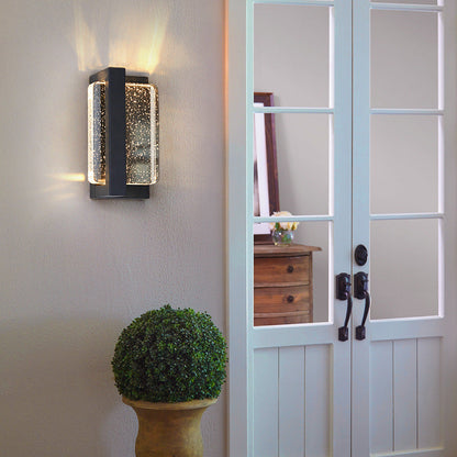 Waterproof Iron Crystal LED Outdoor Wall Sconce Lamp