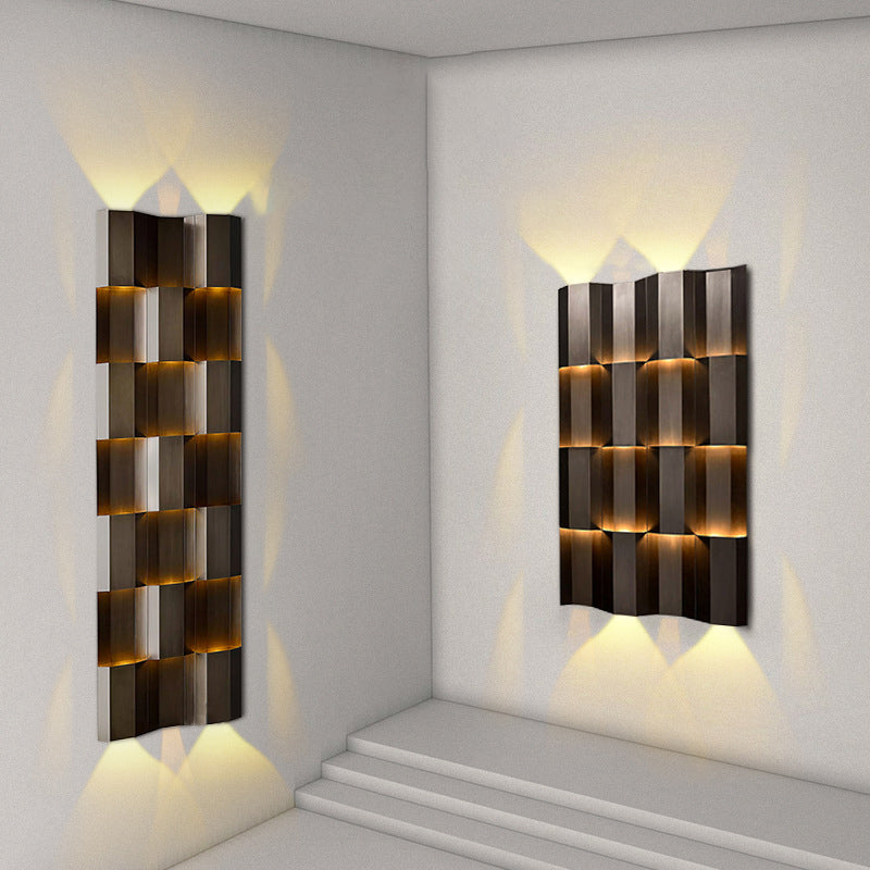 Waterproof Stainless Steel Rectangular LED Wall Sconce Lamp