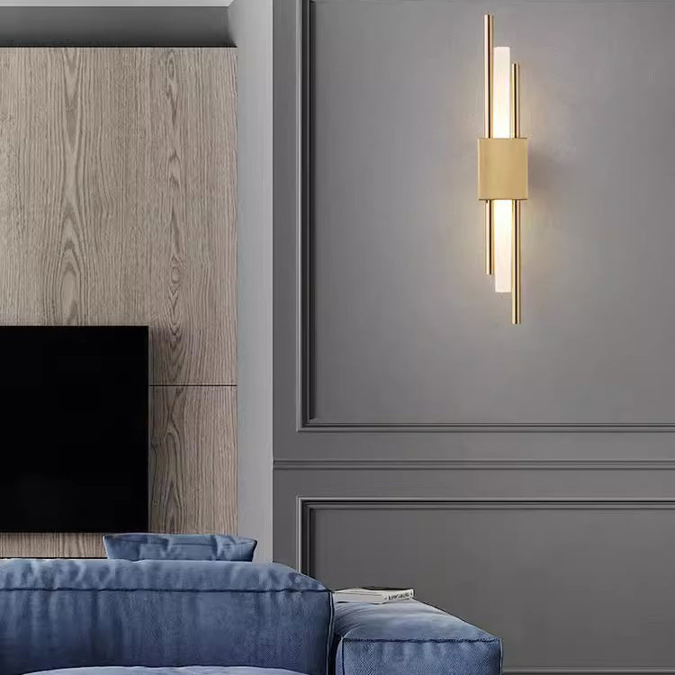 Modern Minimalist Iron Acrylic Strip LED Wall Sconce Lamp