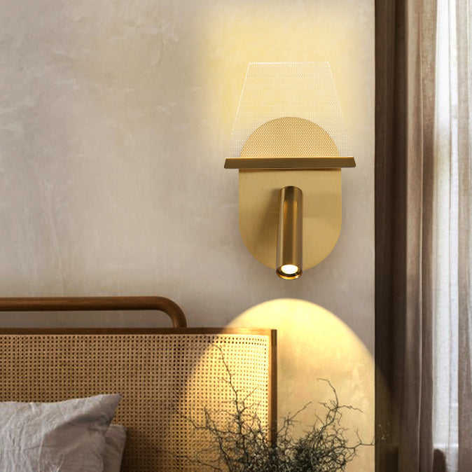 Oval Trapezoidal Iron Acrylic LED Wall Sconce Lamp