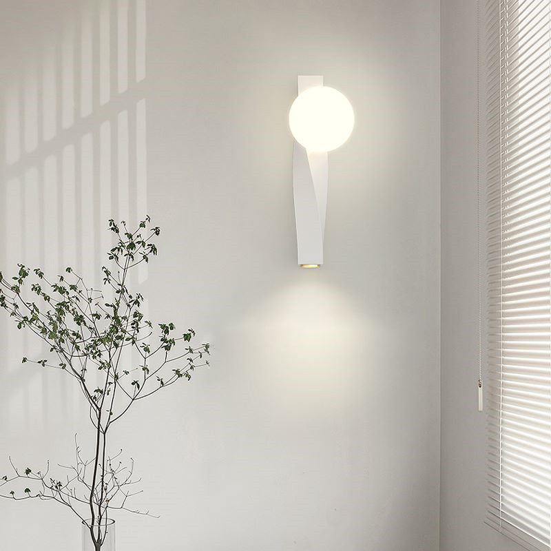 Nordic Cream PE Magic Bean Shade LED Wall Sconce Lamp