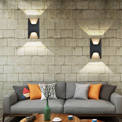 Outdoor Geometry Spotlights Waterproof LED Wall Sconce Lamp