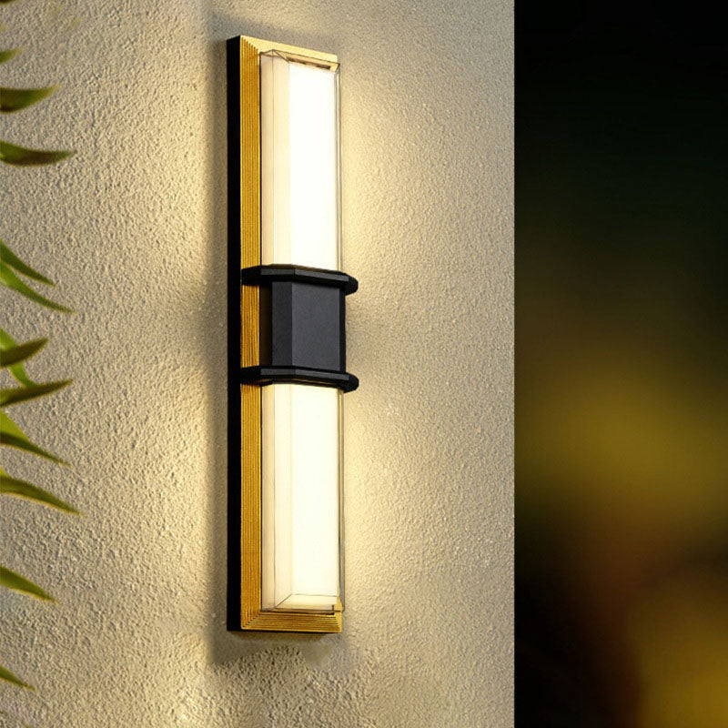 Aluminum Acrylic Shade LED Waterproof Wall Sconce Lamp