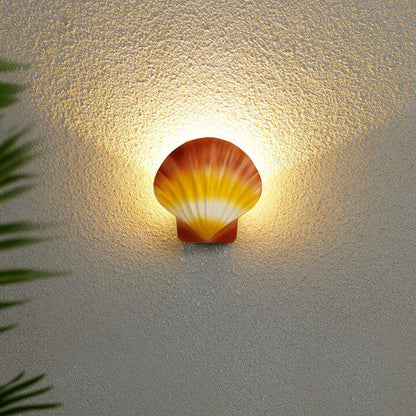 Outdoor Creative Shell Design Aluminum LED Waterproof Wall Sconce Lamp