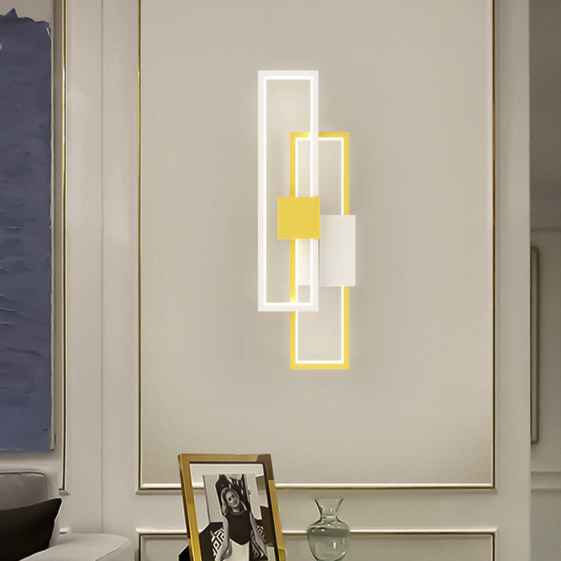 Double Aluminum Iron Silicone LED Wall Sconce Lamp