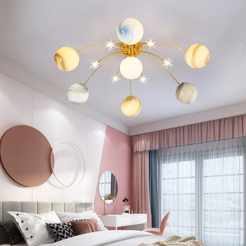 Contemporary Moon Ceiling Light