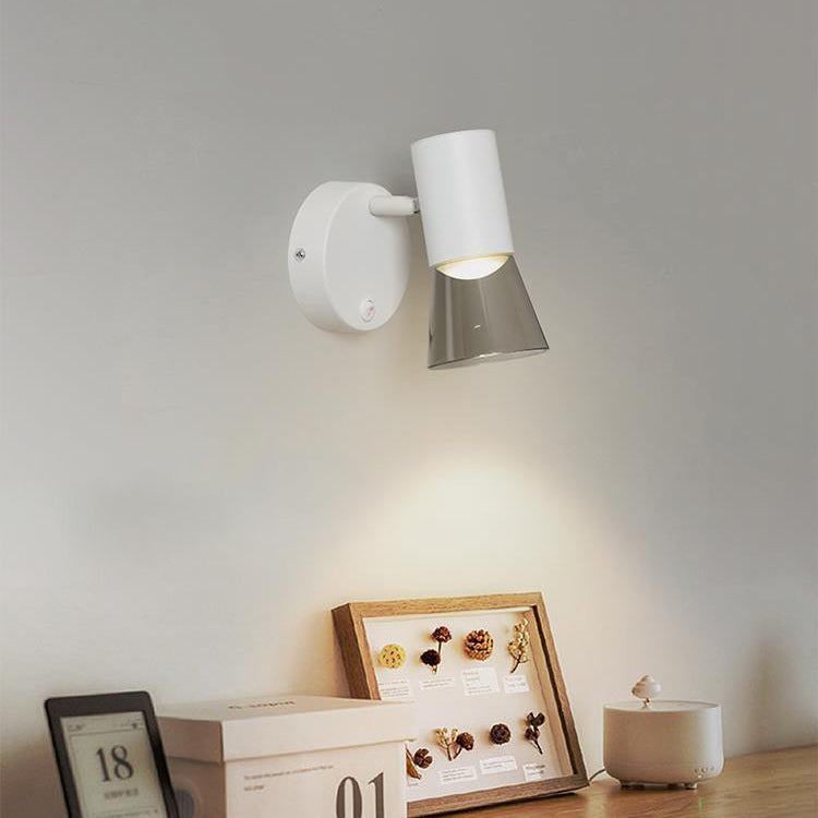 Scandinavian Acrylic Cylinder 1-Light Wall Sconce Lamp