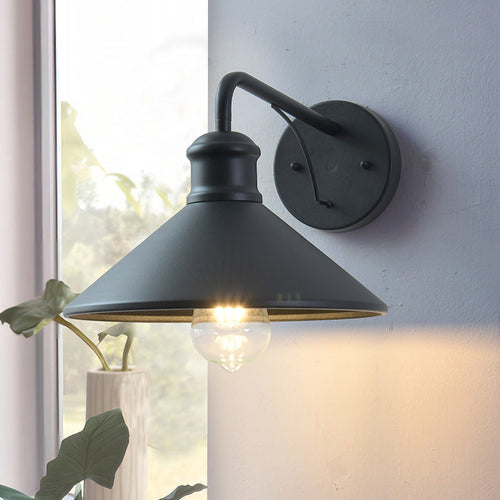 Modern Minimalist Cone Iron 1-Light Wall Sconce Lamp