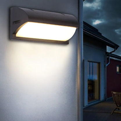 Geometry Outdoor Waterproof Sensor LED Wall Sconce Lamp