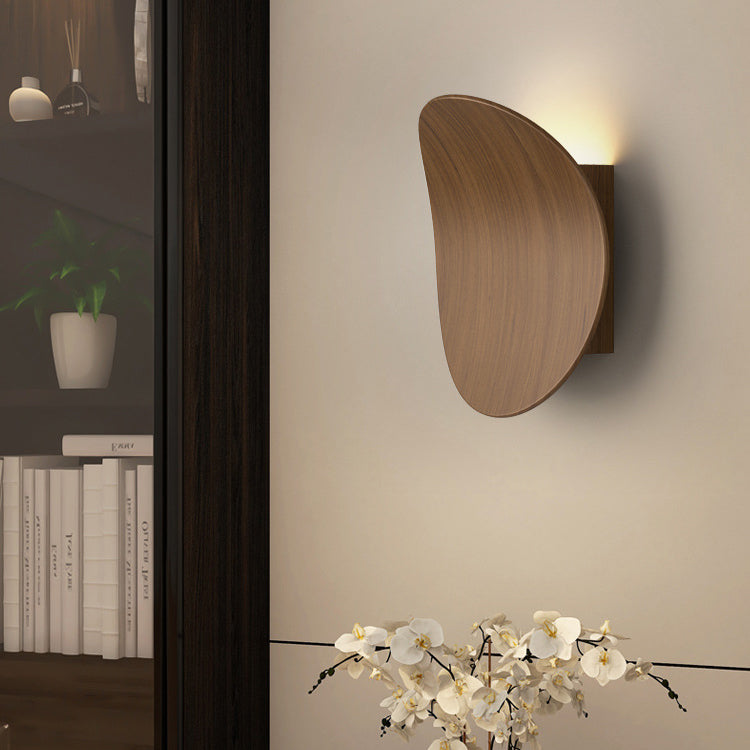 Japanese Bent Aluminum Acrylic LED Wall Sconce Lamp
