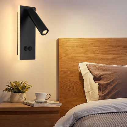 Rectangular Round Iron Aluminum LED Wall Sconce Lamp