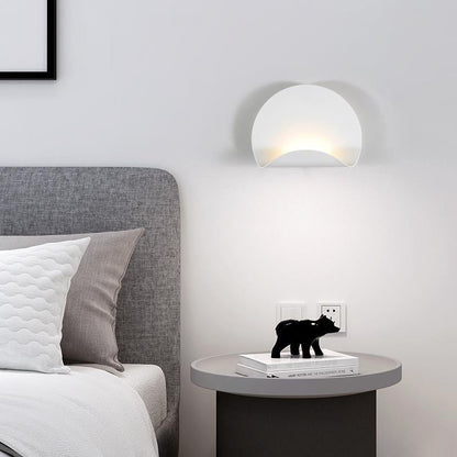 Scandinavian Iron Folding Semicircle LED Wall Sconce Lamp