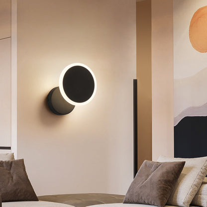Simplicity Round Iron Acrylic LED Wall Sconce Lamp