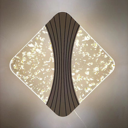 Round Diamond Hardware Acrylic LED Wall Sconce Lamp